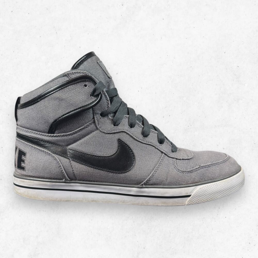 Nike Big High AC TXT Anthracite Black Canvas Men's 11 504614-010 Sneakers